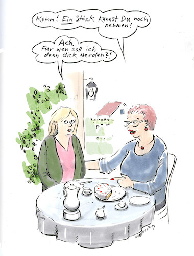 Cartoon: dick werden (medium) by woessner tagged cartoons,karikaturen,woessner,kaffeetafel,torte,süssigkeiten,weiblich,männlich,figur,diät,lebensfreude,abnehmspritze,gewichtszunahme,schönheit,weiblichkeit,dick,werden,abnehmen,übergewicht,attraktivität,selbstbewusstsein,beziehung,frauen,freundinnen,kaffeklatsch,adipositas,adipös,fett,dünn,schlank,schlankheitswahn,jugendwahn,cartoons,karikaturen,woessner,kaffeetafel,torte,süssigkeiten,weiblich,männlich,figur,diät,lebensfreude,abnehmspritze,gewichtszunahme,schönheit,weiblichkeit,dick,werden,abnehmen,übergewicht,attraktivität,selbstbewusstsein,beziehung,frauen,freundinnen,kaffeklatsch,adipositas,adipös,fett,dünn,schlank,schlankheitswahn,jugendwahn