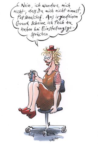 Cartoon: einstellungsgespräch (medium) by woessner tagged einstellungsgespräch,personalchef,verrückt,ausgeflippt,ungeeignet,scheitern,benehmen,unkorrekt,unkonventionell,betrieb,unternehmen,bewerbung,einstellungsgespräch,personalchef,verrückt,ausgeflippt,job,vorstellungsgespräch