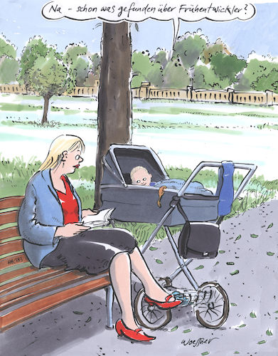 Cartoon: Frühentwickler (medium) by woessner tagged freimut,woessner,karikaturen,cartoons,recherche,ratgeber,erziehungsratgeber,kinderwagen,parkbank,freizeit,frühentwickler,mutter,kind,park,baby,früreif,altklug,sprache,sprechen,wissen,bildung,erziehungsberatung,buch,lebenshilfe,erziehung,mütter,kinder,babies,spaziergang,dialog,freimut,woessner,karikaturen,cartoons,recherche,ratgeber,erziehungsratgeber,kinderwagen,parkbank,freizeit,frühentwickler,mutter,kind,park,baby,früreif,altklug,sprache,sprechen,wissen,bildung,erziehungsberatung,buch,lebenshilfe,erziehung,mütter,kinder,babies,spaziergang,dialog