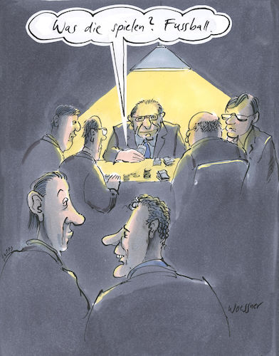 Cartoon: Fussballpoker (medium) by woessner tagged freimut,woessner,karikaturen,cartoons,spiel,sport,mafia,mafiöse,strukturen,geldtransfer,geldwäsche,sumpf,steuer,steuerhinterziehung,özil,bundesliga,steueroasen,steuerminderung,fussballpoker,fussball,poker,hinterzimmer,zocker,geld,spielertransfer,spielerankäufe,fussballgeschäft,dfb,deutscher,fussballbund,kriminelle,vereinigung,steuerparadiese,korruption,bestechnung,freimut,woessner,karikaturen,cartoons,spiel,sport,mafia,mafiöse,strukturen,geldtransfer,geldwäsche,sumpf,steuer,steuerhinterziehung,özil,bundesliga,steueroasen,steuerminderung,fussballpoker,fussball,poker,hinterzimmer,zocker,geld,spielertransfer,spielerankäufe,fussballgeschäft,dfb,deutscher,fussballbund,kriminelle,vereinigung,steuerparadiese,korruption,bestechnung