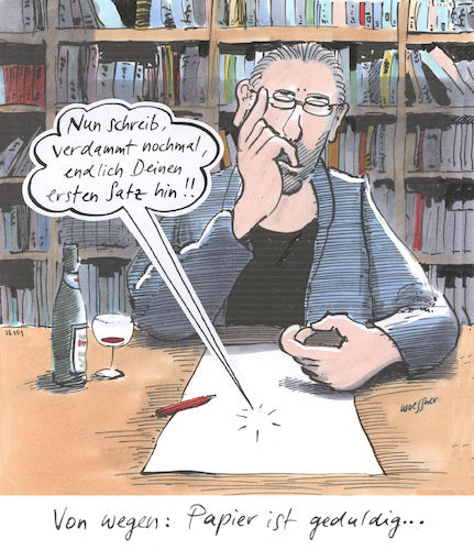 Cartoon: geduldiges Papier (medium) by woessner tagged freimut,woessner,karikaturen,cartoons,schreibtisch,dichtung,roman,literatur,erzählung,kurzgeschichte,essay,kritik,hemmung,beklemmung,kreativ,kreativität,produktivität,papier,ist,geduldig,dichter,schreiber,schreiberling,schriftsteller,dichten,schreiben,einfall,muse,intuition,idee,sprichwort,redensart,angst,leeres,blatt,freimut,woessner,karikaturen,cartoons,schreibtisch,dichtung,roman,literatur,erzählung,kurzgeschichte,essay,kritik,hemmung,beklemmung,kreativ,kreativität,produktivität,papier,ist,geduldig,dichter,schreiber,schreiberling,schriftsteller,dichten,schreiben,einfall,muse,intuition,idee,sprichwort,redensart,angst,leeres,blatt