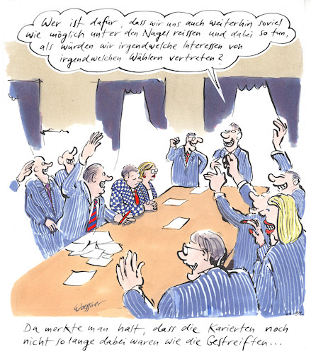 Cartoon: gekaufte Politik (medium) by woessner tagged woessner,karikaturen,cartoons,karierte,gestreifte,neulinge,politikberatung,schmieren,schmiergeld,pflege,der,politischen,landschaft,wirtschaftsinteressen,wahlen,lobbyismus,lobbyistinnen,gekaufte,politik,macht,korruption,volksvertreterinnen,interessenvertretung,bestechung,vorteilsnahme,politikerinnen,demokratie,staat,die,mächtigen,bestechlich,käuflich,korrupt,nebenerwerb,woessner,karikaturen,cartoons,karierte,gestreifte,neulinge,politikberatung,schmieren,schmiergeld,pflege,der,politischen,landschaft,wirtschaftsinteressen,wahlen,lobbyismus,lobbyistinnen,gekaufte,politik,macht,korruption,volksvertreterinnen,interessenvertretung,bestechung,vorteilsnahme,politikerinnen,demokratie,staat,die,mächtigen,bestechlich,käuflich,korrupt,nebenerwerb