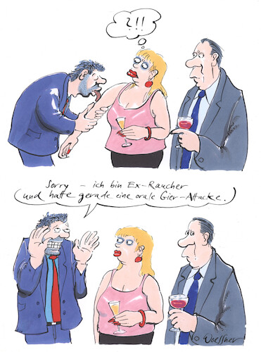 Cartoon: Gierattacke (medium) by woessner tagged cartoons,karikaturen,woessner,party,feier,smalltalk,sexuelle,belästigung,erotik,beziehung,gierattacke,raucher,sucht,entzug,rückfall,me,too,übergriff,gier,überfall,anfall,kontrolle,kontrollverlust,selbstkontrolle,selbstbeherrschung,rauchen,abhängigkeit,krankheit,gesundheit,medizin,cartoons,karikaturen,woessner,party,feier,smalltalk,sexuelle,belästigung,sex,erotik,beziehung,gierattacke,raucher,sucht,entzug,rückfall,me,too,übergriff,gier,überfall,anfall,kontrolle,kontrollverlust,selbstkontrolle,selbstbeherrschung,rauchen,abhängigkeit,krankheit,gesundheit,medizin