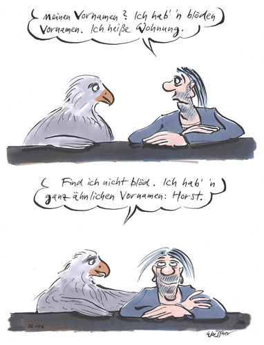 Cartoon: Horst (medium) by woessner tagged woessner,cartoons,karikaturen,kneipengespräch,horst,wohnung,vornamen,adler,kneipengast,gespräch,adlerhorst,nest,wohnen,nonsens,sprache,sprachspiel,namensgebung,taufe,namen,verständnis,kumpel,freundschaft,mitgefühl,woessner,cartoons,karikaturen,kneipengespräch,horst,wohnung,vornamen,adler,kneipengast,gespräch,adlerhorst,nest,wohnen,nonsens,sprache,sprachspiel,namensgebung,taufe,namen,verständnis,kumpel,freundschaft,mitgefühl