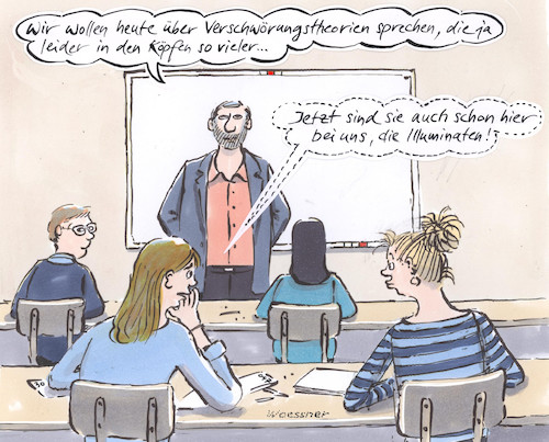 Cartoon: Illuminaten (medium) by woessner tagged woessner,karikaturen,cartoons,lehrerinnen,schülerinnen,lehrpersonal,bildung,information,staat,staatlich,finanzwirtschaft,banken,finanzsystem,systemrelevant,geld,gold,golddeckung,verschwörungstheorie,unterricht,illuminaten,verfolgungswahn,verschwörung,schule,ungerechtigkeit,gesellschaftlich,gesellschaft,soziale,unterschiede,gerechtigkeit,gerechtigkeitslücke,internet,gerücht,fake,news,woessner,karikaturen,cartoons,lehrerinnen,schülerinnen,lehrpersonal,bildung,information,staat,staatlich,finanzwirtschaft,banken,finanzsystem,systemrelevant,geld,gold,golddeckung,verschwörungstheorie,unterricht,illuminaten,verfolgungswahn,verschwörung,schule,ungerechtigkeit,gesellschaftlich,gesellschaft,soziale,unterschiede,gerechtigkeit,gerechtigkeitslücke,internet,gerücht,fake,news