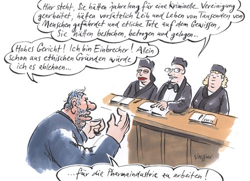 Cartoon: kriminelle vereinigung (medium) by woessner tagged kriminelle,vereinigung,pharmaindustrie,menschenversuche,ddr,patientenstudie,arzneimittelstudie,bestechung,korruption,medizin,kriminalität,verbrechen,kriminelle,vereinigung,pharmaindustrie,menschenversuche,ddr,patientenstudie,arzneimittelstudie,bestechung,korruption,medizin,kriminalität,verbrechen