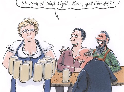 Cartoon: lightbier (medium) by woessner tagged light,bier,oktoberfest,schwer,arbeit,spott,spass,ironie,auslachen,trinken,alkohol,feiern,light,bier,oktoberfest,schwer,arbeit,spott,spass,ironie,auslachen,trinken,alkohol,feiern