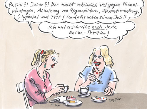 Cartoon: Online Petition (medium) by woessner tagged engagement,soziales,karikaturen,cartoons,woessner,gewissensberuhigung,scheinaktivität,faule,ausrede,passivität,trägheit,unpolitisch,gesellschaftliches,wutbürger,auflehnung,demo,online,petition,it,internet,netz,attac,avaaz,change,soziale,netzwerke,netzwerker,campaigner,kampagne,volksentscheid,aufruf,protest,demokratie,umfrage,meinung,meinungsäusserung,woessner,cartoons,karikaturen,soziales,engagement,gewissensberuhigung,scheinaktivität,faule,ausrede,passivität,trägheit,unpolitisch,gesellschaftliches,wutbürger,auflehnung,demo,online,petition,it,internet,netz,attac,avaaz,change,soziale,netzwerke,netzwerker,campaigner,kampagne,volksentscheid,aufruf,protest,demokratie,umfrage,meinung,meinungsäusserung