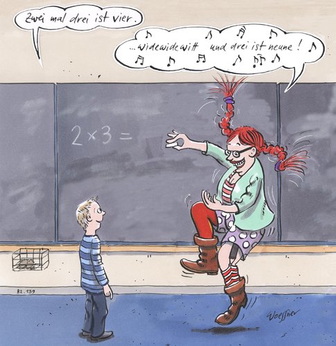 Cartoon: pippi langstrumpf (medium) by woessner tagged pippi,langstrumpf,titelsong,schule,unterricht,lehrer,mathematik,falsch,ergebnis,großzügig,lustig,bespassung,pippi,langstrumpf,titelsong,schule,unterricht,lehrer,mathematik,falsch,ergebnis,großzügig,lustig,bespassung