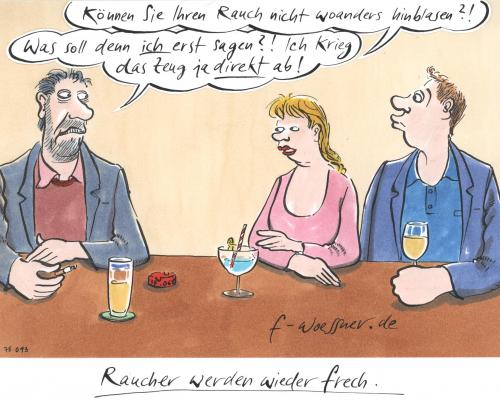 Cartoon: rauchblasen (medium) by woessner tagged rauchen,gesundheit,medizin,fitness,inhalieren,rauch,blasen,trinken,kneipe,tresen,rücksicht,skrupel,frechheit,unhöflichkeit,bitte,rauch,abhängigkeit,asche,aschenbecher,blauer dunst,dampf,feinstaub,filter,genussmittel,gesetz,gesundheit,glimmstengel,inhalieren,kettenraucher,kippe,nichtraucher,nichtraucherzone,nikotin,passivrauchen,qualm,rauchen,raucher,rauchergesetz,rauchergesetze,raucherkneipe,raucherurteil,raucherzimmer,raucherzone,rauchfrei,rauchschwaden,rauchverbot,rauchwolke,schwaden,starkraucher,sucht,tabak,tabakqualm,teer,verbot,verbraucherschutz,zigarette,zigarettenschachtel,zigarre,zug,tresen,rücksicht,medizin,fitness,skrupel,frechheit,unhöflichkeit,bitte,trinken,blasen,blauer,dunst