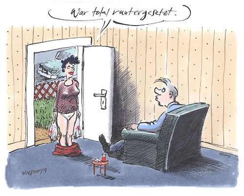 Cartoon: runtergesetzt (medium) by woessner tagged freimut,woessner,karikaturen,cartoons,bekleidung,rock,fehler,damenbekleidung,mode,ramsch,einkauf,schnäppchen,schnapp,kaufsucht,konsumieren,runtergesetzt,sonderangebot,einkaufen,shopping,shoppen,kaufhaus,konsum,einkaufsmeile,ausverkauf,kaufrausch,wühltisch,rabatte,preisreduziert,mall,center,centre,männlich,weiblich,geschlecht,klamotten,freimut,woessner,karikaturen,cartoons,bekleidung,rock,fehler,damenbekleidung,mode,ramsch,einkauf,schnäppchen,schnapp,kaufsucht,konsumieren,runtergesetzt,sonderangebot,einkaufen,shopping,shoppen,kaufhaus,konsum,einkaufsmeile,ausverkauf,kaufrausch,wühltisch,rabatte,preisreduziert,mall,center,centre,männlich,weiblich,geschlecht,klamotten