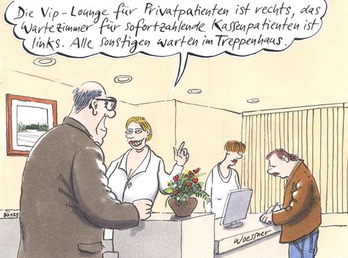 Cartoon: Sofortzahler (medium) by woessner tagged hartz,kinder,bildung,niedriglohnsektor,unternehmer,wirtschaft,hartz,kinder,bildung,niedriglohnsektor,unternehmer,wirtschaft,job,arbeit,arbeitslosigkeit,familie,privatpatient,krankenkasse,kassenpatient,gesundheit,schere