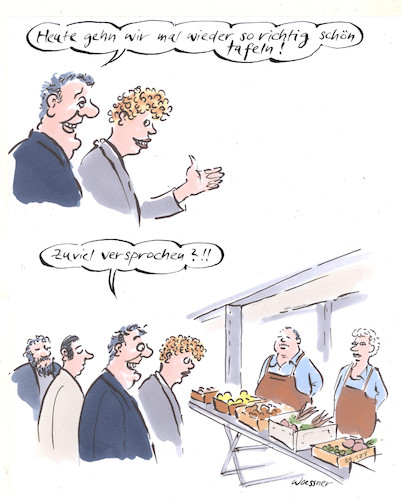 Cartoon: Tafeln (medium) by woessner tagged woessner,karikaturen,cartoons,versprechen,ausgehen,speisen,einladung,freiwilligkeit,fürsorge,hilfe,staatlich,staat,versagen,gerechtigkeit,schieflage,gerechtigkeitslücke,not,notlage,tafeln,armut,lebensmittel,spenden,verteilung,restaurant,tafel,berliner,arm,prekär,prekariat,alter,altersarmut,soziale,ungerechtigkeit,gesellschaftliche,unterschicht,mittelschicht,oberschicht,freiwillig,woessner,karikaturen,cartoons,versprechen,ausgehen,speisen,einladung,freiwilligkeit,fürsorge,hilfe,staatlich,staat,versagen,gerechtigkeit,schieflage,gerechtigkeitslücke,not,notlage,tafeln,armut,lebensmittel,spenden,verteilung,restaurant,tafel,berliner,arm,prekär,prekariat,alter,altersarmut,soziale,ungerechtigkeit,gesellschaftliche,unterschicht,mittelschicht,oberschicht,freiwillig