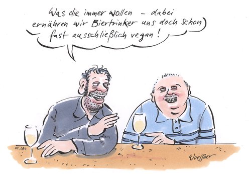 veganes Biertrinken