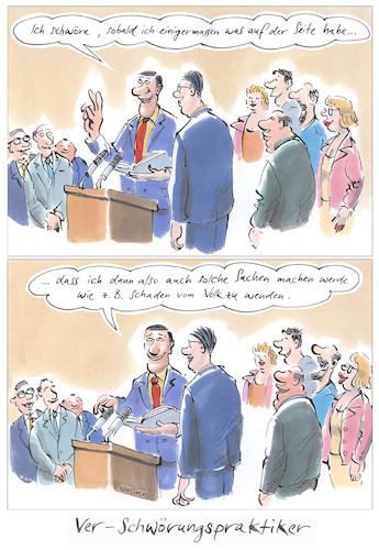 Cartoon: Verschwörungspraktikerinnen (medium) by woessner tagged woessner,karikaturen,cartoons,volk,vertreten,demokratisch,bestechung,korruption,vorteilsnahme,korrupt,bestechlich,zeremonie,amtseinführung,verfassung,verschwörungspraktiker,politiker,amtseid,volksvertretung,demokratie,lobbyismus,verschwörungstheorie,verschwörung,schwören,eid,ablegen,beeiden,schwur,politikerinnen,politik,politisch,interessenvertretung,woessner,karikaturen,cartoons,volk,vertreten,demokratisch,bestechung,korruption,vorteilsnahme,korrupt,bestechlich,zeremonie,amtseinführung,verfassung,verschwörungspraktiker,politiker,amtseid,volksvertretung,demokratie,lobbyismus,verschwörungstheorie,verschwörung,schwören,eid,ablegen,beeiden,schwur,politikerinnen,politik,politisch,interessenvertretung