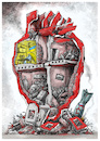 Cartoon: Heart UA (small) by kusto tagged russia,ukraine,war,terror,killing,children,bombing
