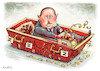 Cartoon: In the red coffin. (small) by kusto tagged putin,war,russians,russian,world,propaganda
