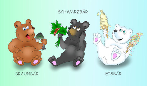 Cartoon: Eiszeit (medium) by a-b-c tagged bär,baer,braunbär,schwarzbär,eisbär,beeren,beere,eis,eisdiele,softeis,dänemark,eiscreme,icecream,abkühlung,sommer,sommerzeit,fun,spaß,leben,süß,teddy,teddybär,grizzly,nordpool,arktis,kanada,alaska,norden,panda,tier,abc,zoo,tierpark,eiswaffel,eiskugel,lecker,himbeereis,vanilleeis,erdbeereis,schokoeis,bär,baer,braunbär,schwarzbär,eisbär,beeren,beere,eis,eisdiele,softeis,dänemark,eiscreme,icecream,abkühlung,sommer,sommerzeit,fun,spaß,leben,süß,teddy,teddybär,grizzly,nordpool,arktis,kanada,alaska,norden,panda,tier,abc,zoo,tierpark,eiswaffel,eiskugel,lecker,himbeereis,vanilleeis,erdbeereis,schokoeis