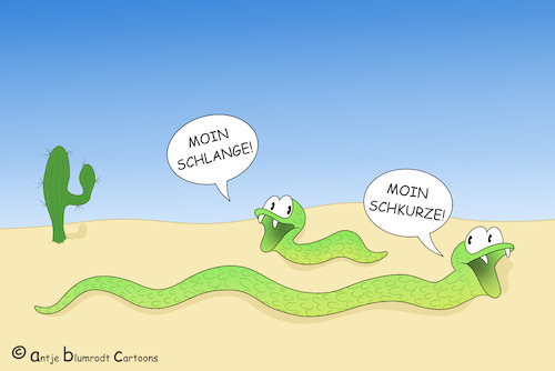 Cartoon: Snakes (medium) by a-b-c tagged schlange,schlangen,kurz,klein,lang,groß,größe,mini,kaktus,wüste,gruß,moin,sand,tiere,reptilien,kriechtiere,natter,viper,otter,schlange,schlangen,kurz,klein,lang,groß,größe,mini,kaktus,wüste,gruß,moin,sand,tiere,reptilien,kriechtiere,natter,viper,otter