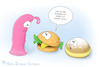 Cartoon: Städtetrip (small) by a-b-c tagged berliner,burger,essen,fastfood,gebäck,hamburg,hamburger,kondom,kreppel,paris,pariser,pfannkuchen,reise,stadt,städte,städtetrip