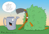 Cartoon: Versackt (small) by a-b-c tagged alkohol,besoffen,betrunken,bier,garten,gießkanne,hacke,party