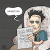 Cartoon: Monsters (small) by Fifu tagged texas,shooting,nra,uvalde,robbelementaryschool