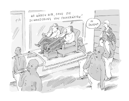 Cartoon: Fachkräfte (medium) by Til Mette tagged fachkraft,arbeitsmarkt