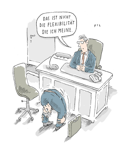 Cartoon: Flexibilität (medium) by Til Mette tagged business,wirtschaft