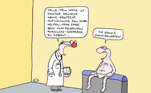 Cartoon: Anamnese (medium) by CartoonMadness tagged arzt,patient,krankheit,anamnese