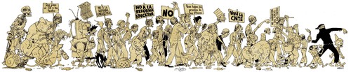 Cartoon: CNTE-zombies (medium) by JAMEScartoons tagged james,jaime,mercado