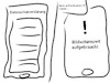 Cartoon: Datenschutzerklärung lesen (small) by Apilonius64 tagged digital,datenschutz,datenschutzerklärung,handy,smartphone,app,software,programm,rechtliches,installieren