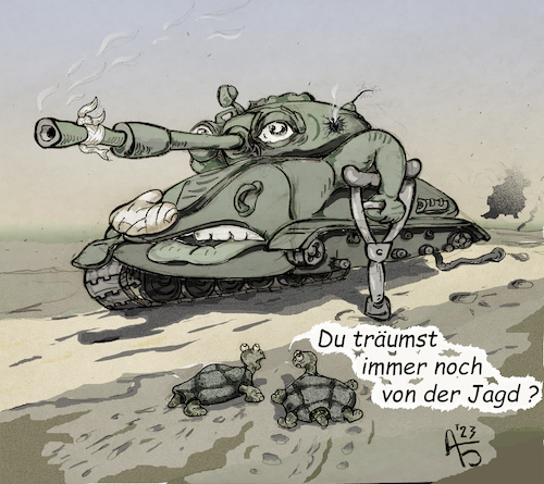 Cartoon: Jäger (medium) by Back tagged war,peace,krieg,frieden,pacifism,pazifismus