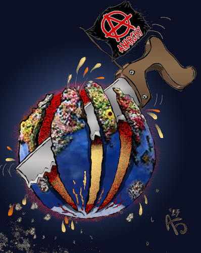 Cartoon: Multipolarität (medium) by Back tagged multipolarität,wendepunkt,anarchy,krise,anarchie,politik,world,welt,polarität,international,multipolarity
