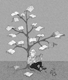 Cartoon: Buchbaum (small) by Back tagged buch,cartoon,baum