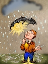 Cartoon: Das Unwetter (small) by Back tagged unwetter,schwerezeiten