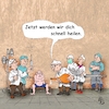 Cartoon: Der Konsilium (small) by Back tagged medizin,heilhunde,krankheit