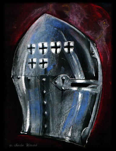 Cartoon: FIGHTER 1410 (medium) by JARO tagged medieval,knight,war