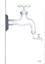 Cartoon: water (small) by hayri tagged take,care,of,water