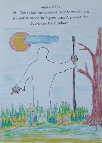 Cartoon: CHEFSACHE   JEHOVA DER Hirte (medium) by skätschup tagged hirte,gott,allmächtiger,jehova,jah,schafe,rettung,fürsorge,pflege