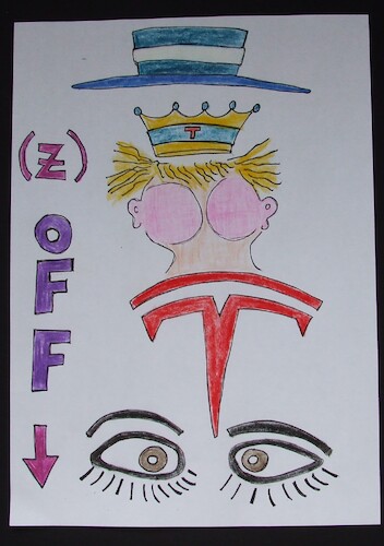 Cartoon: ZOFF  future fiction (medium) by skätschup tagged the,downward,spiral,speeding,up,down