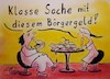Cartoon: Bürgergeld (small) by TomPauLeser tagged bürger,bürgergeld,burger,hamburger,harz4,fastfood,geld,essen,speisen,amt,restaurant