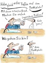 Cartoon: Barbier St.Phan und das Date (small) by TomPauLeser tagged friseur,barbier,date,marktplatz,frisur,haare,schneiden