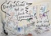 Cartoon: Nachspiel (small) by TomPauLeser tagged nachspiel,krawall,krawalle,hooligans,fussballfan,zerstörung,gewalt