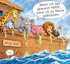 Cartoon: Tierwohl (small) by TomPauLeser tagged tiere,arche,noah,übelkeit,seekrank,unwohl,unwohlsein,tierwohl,tierleid,bibelthema