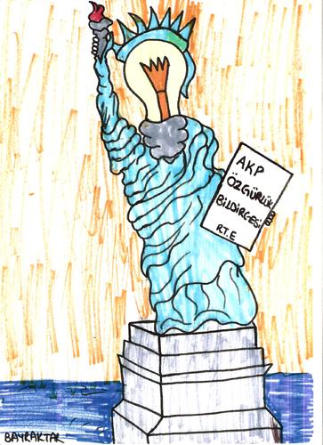 Cartoon: AKP freedom (medium) by Seydi Ahmet BAYRAKTAR tagged freedom,akp