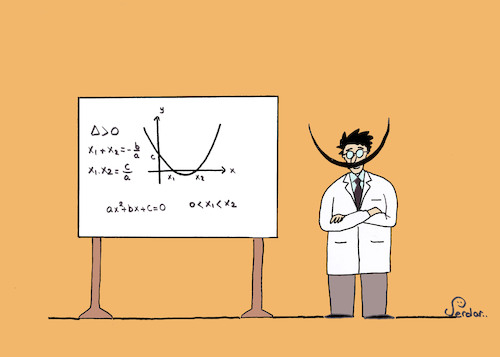 Cartoon: parabol (medium) by serdartoon tagged math2022
