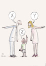 Cartoon: xyz kordinat (small) by serdartoon tagged math2022