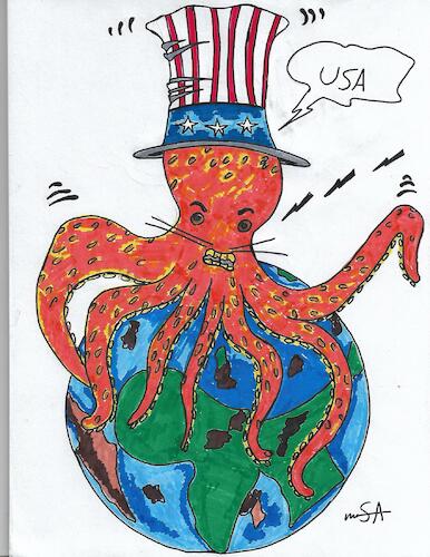 Cartoon: USA (medium) by sally cartoonist tagged usa