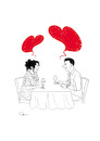 Cartoon: Love Forever (small) by sally cartoonist tagged love,couple,twain,friendship,dating,marriage,relationship,wedding,family,newspapers,magazines