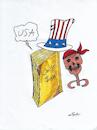 Cartoon: Uncle Sam (small) by sally cartoonist tagged uncle,sam